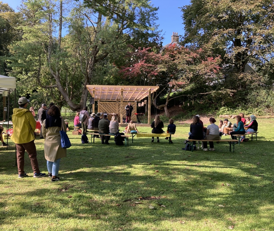 Arts project [ ] of the Woodland // [ ] na Coille, co-curated with Mika Schröder. Credit Naoko Mabon