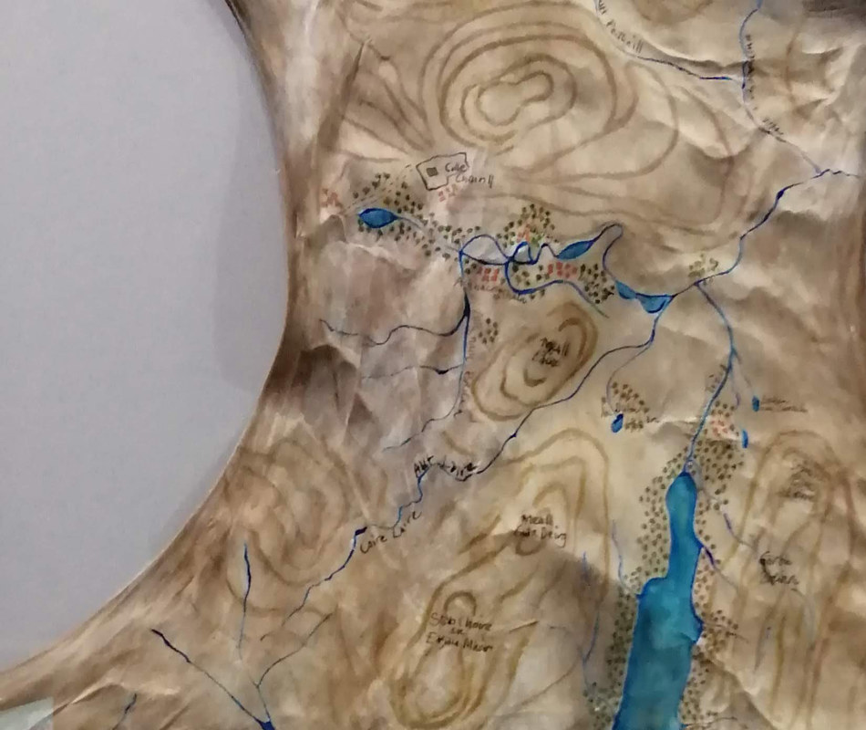 Loch Treig drawing. Credit Déirdre Ní Mhathúna