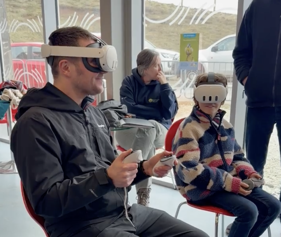 Image 8 Future Island Island, Rathlin Island, Virtual Reality Head Set, Michael Pierre Johnson, West Lighthouse. Credit Screen Argyll (1)